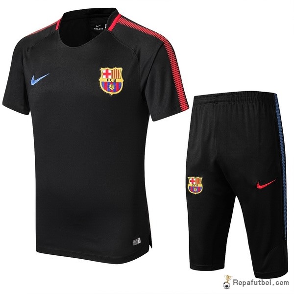 Camiseta Entrenamiento Conjunto Completo Barcelona 2017/18 Negro